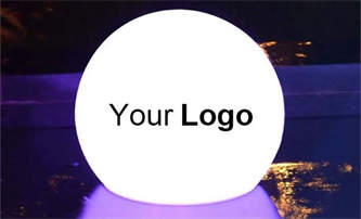 Custom LED Floating Pool Lights Lamp in White Polyethylene with Logo