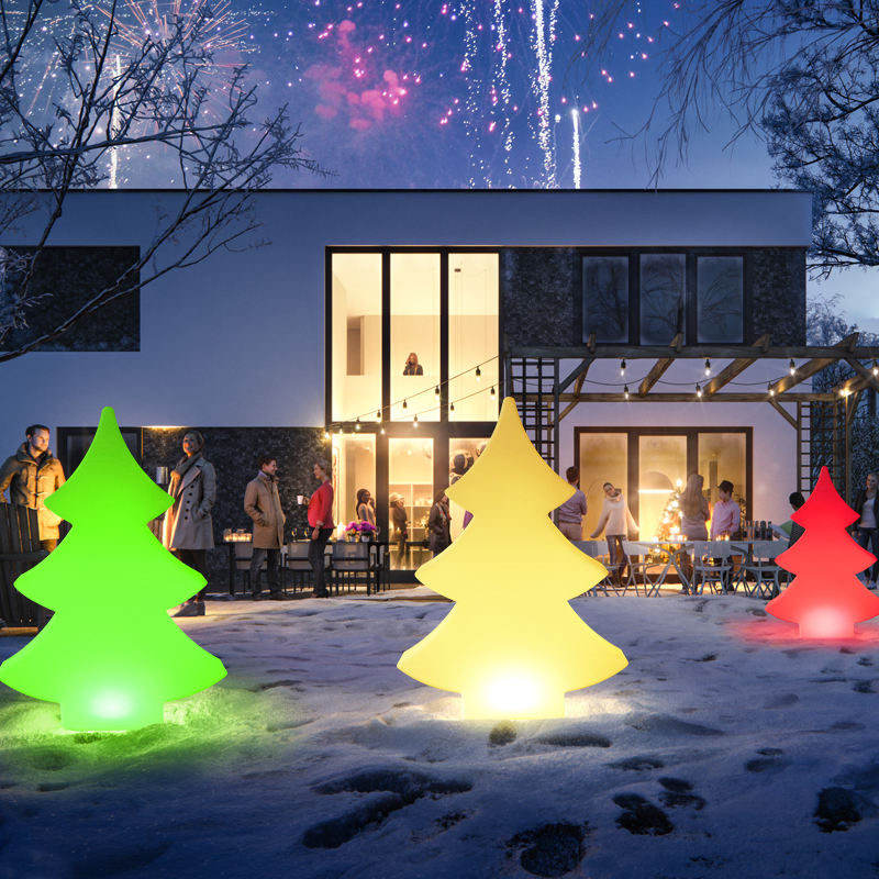 Remote Control Multicolor RGB LED Maxi Christmas Tree Floor Lamp