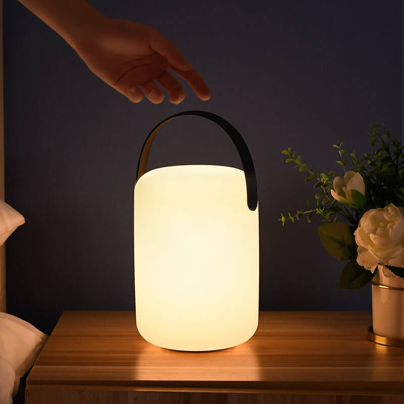 Custom Cylinder Cordless Portable LED Table Lamp