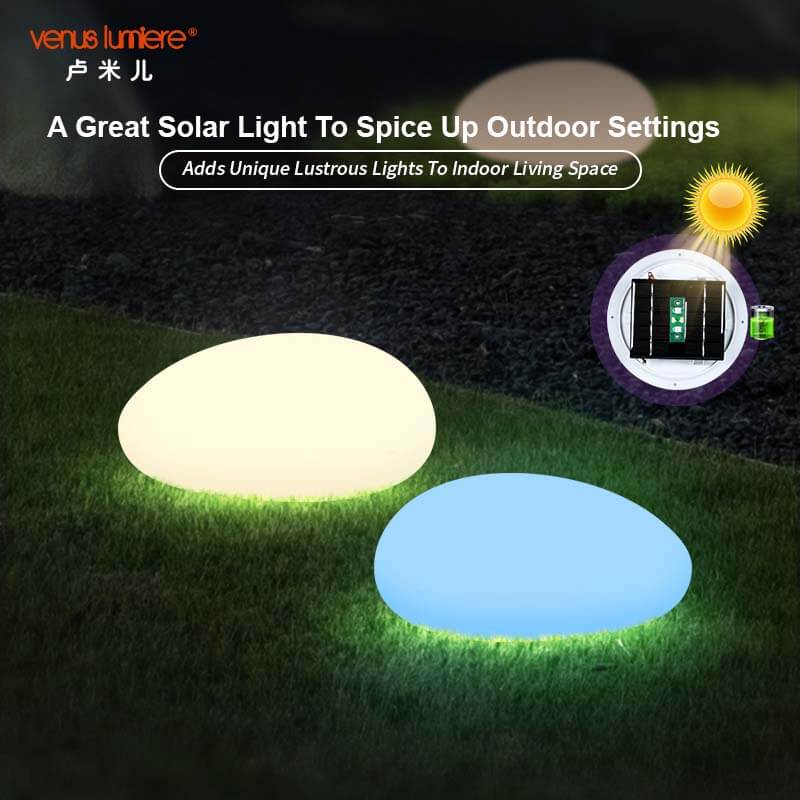 OEM Fun Rock Shaped Outdoor Solar LED Landscape Lights