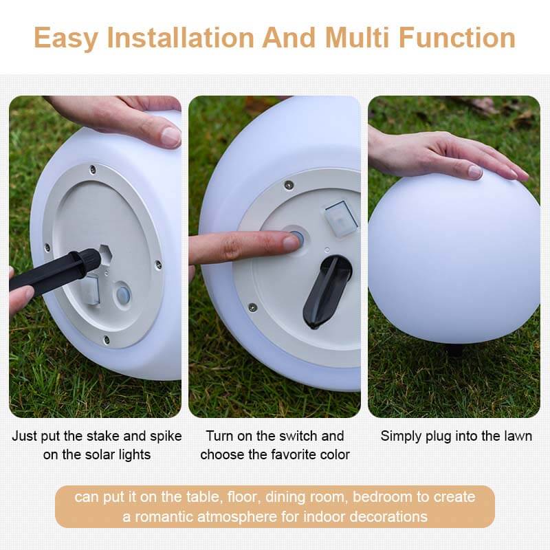 ODM Versatile LED Waterproof Solar Garden Ball Lights