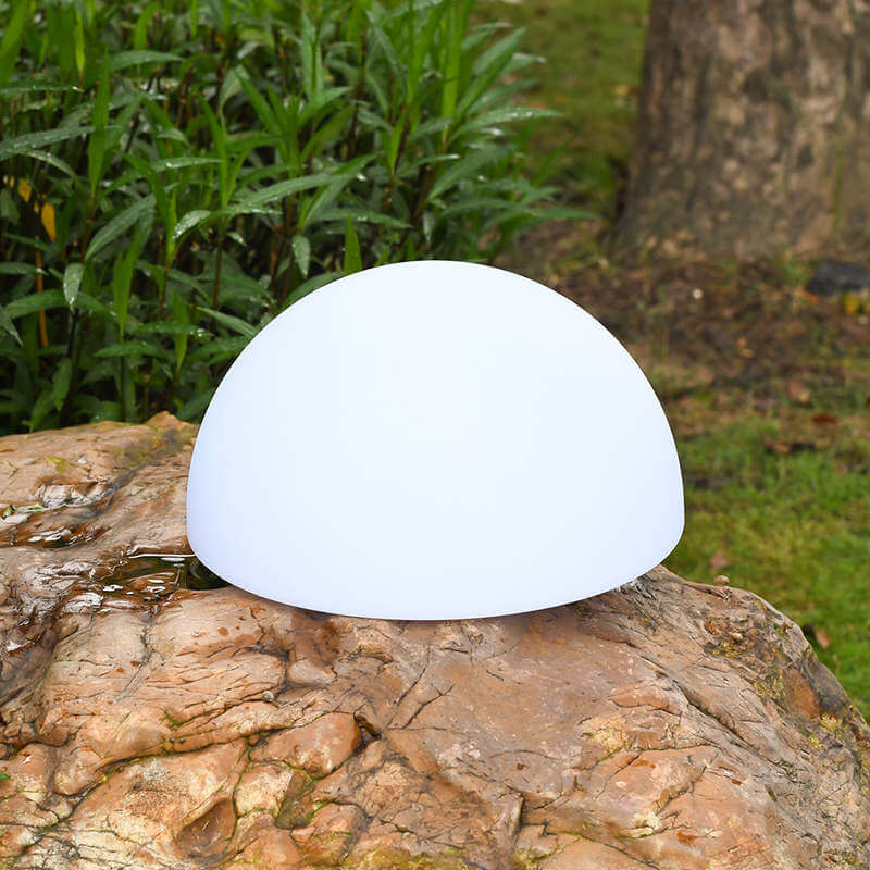 CE Listed Novelty Hemispherical Body LED Solar Floor Lamp Lights