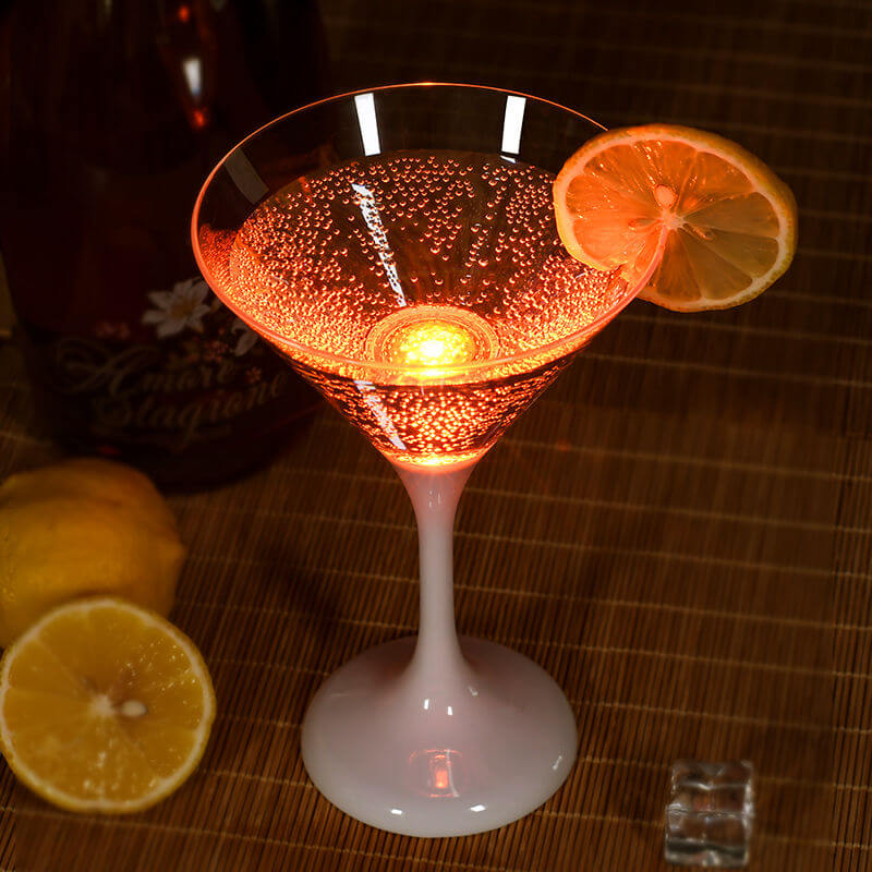 OEM Dishwasher Safe Novelty LED Light Up Cocktail Glasses