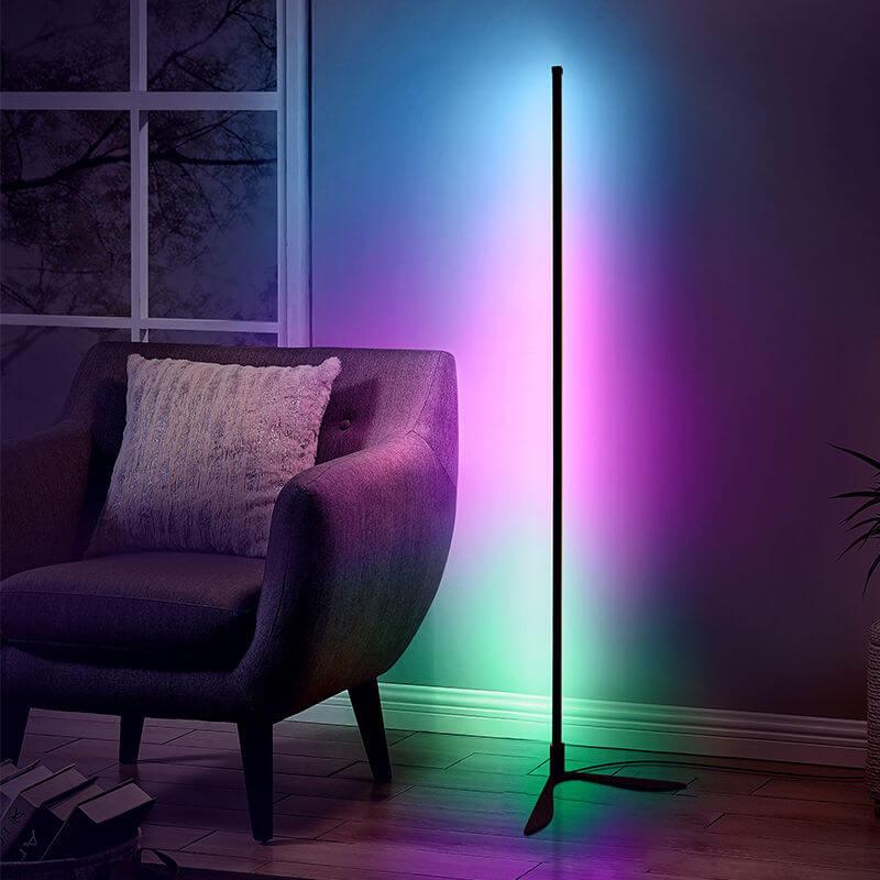 OEM Modern Minimalist Remote Control RGB LED Corner Floor Lamp