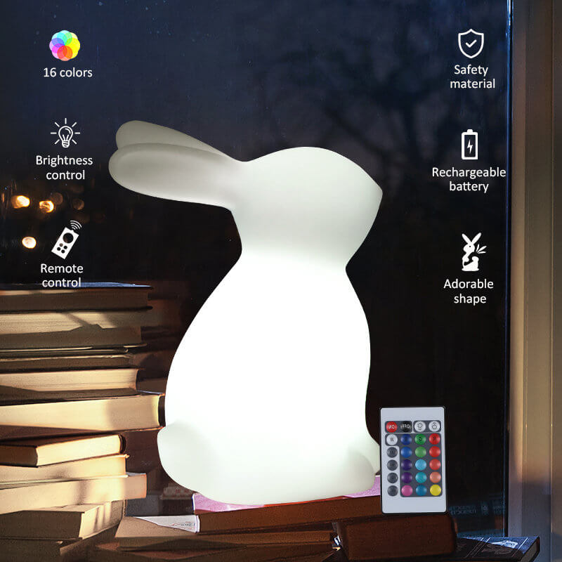 Custom Cute Bunny LED Night Light Table Lamp