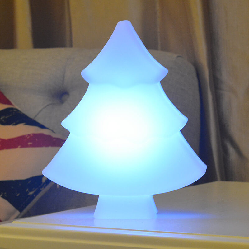 Indoor and Outdoor RGB LED Light Up Christmas Tree Table Lamp