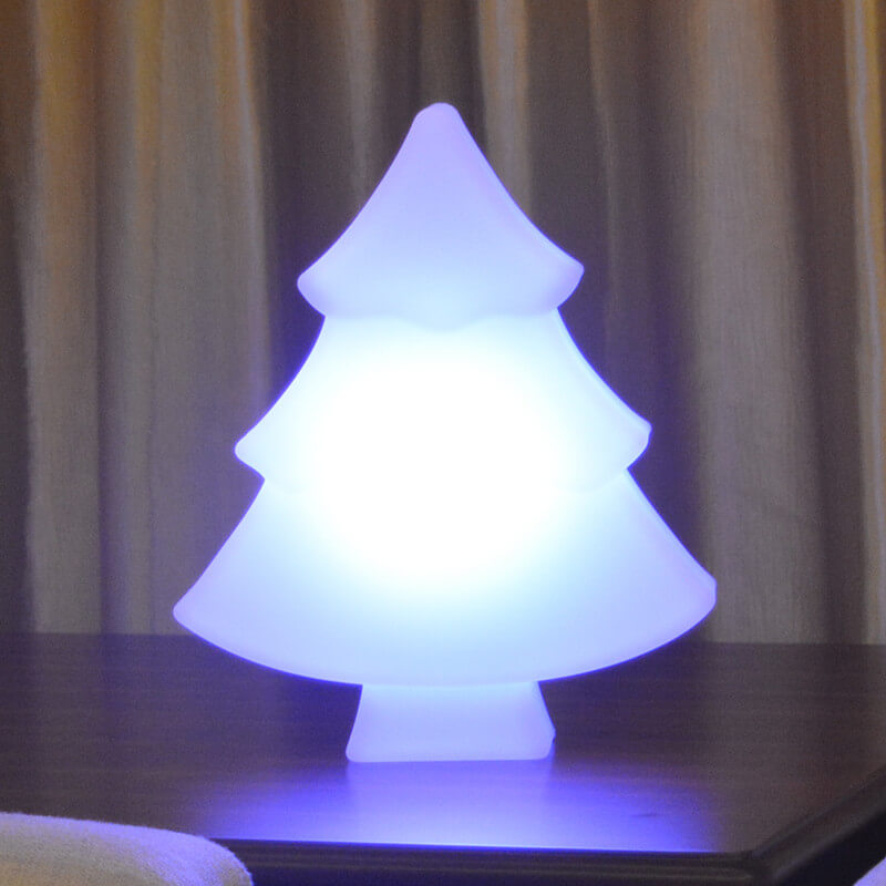 Indoor and Outdoor RGB LED Light Up Christmas Tree Table Lamp