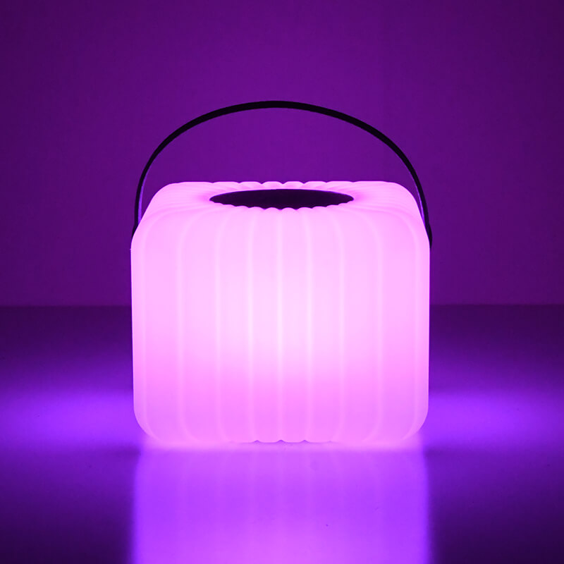Custom Portable Cube LED Bluetooth Speaker Lantern Lamp