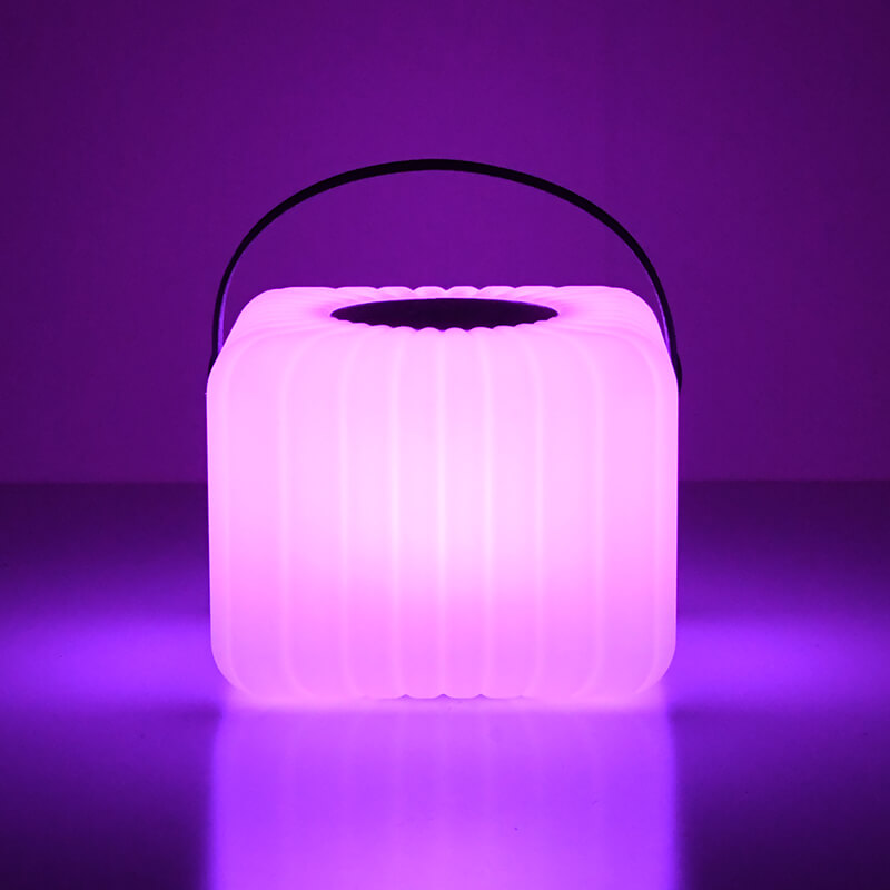 Custom Portable Cube LED Bluetooth Speaker Lantern Lamp