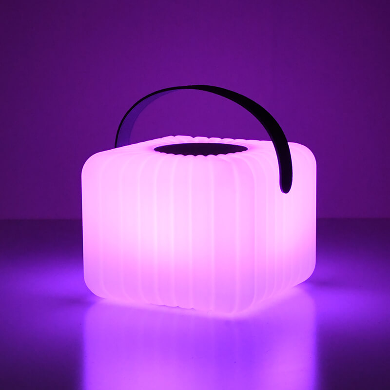Custom Portable Cube LED Bluetooth Speaker Lantern Lamp