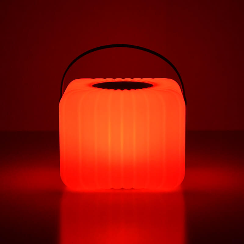 Custom Portable Cube LED Bluetooth Speaker Lantern Lamp