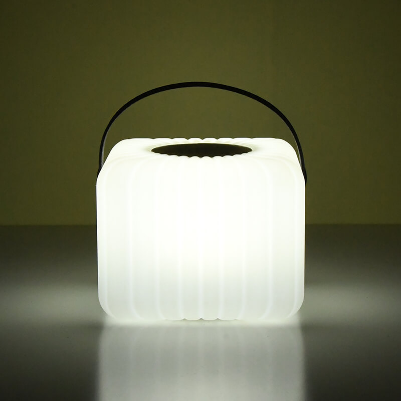 Custom Portable Cube LED Bluetooth Speaker Lantern Lamp