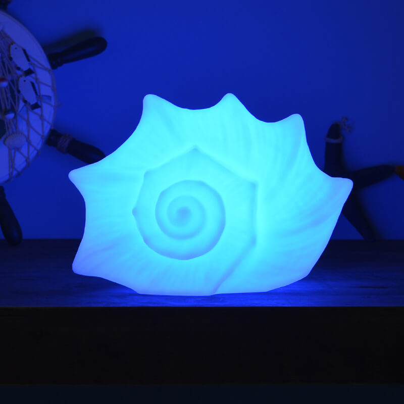 Custom Conch Shaped Waterproof LED Bluetooth Speaker Light