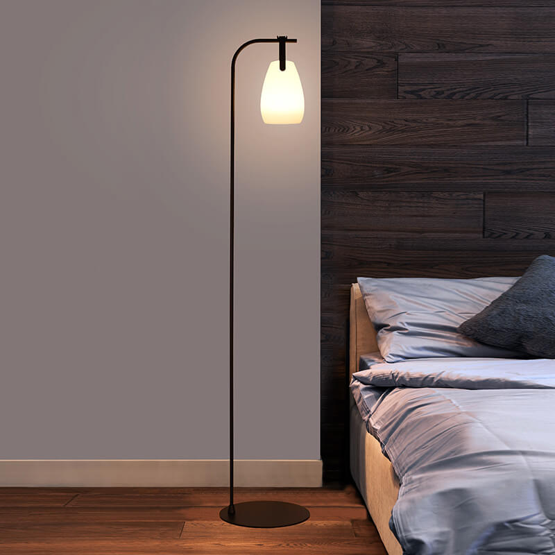 Custom Modern Overhanging Novelty LED Floor Lamp With Remote