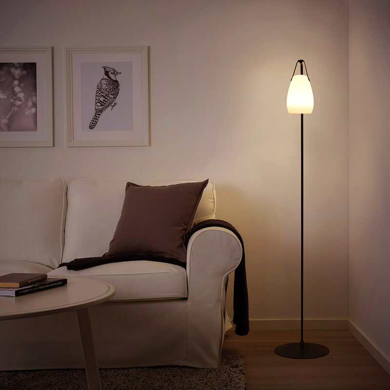 Custom Modern Overhanging Novelty LED Floor Lamp With Remote