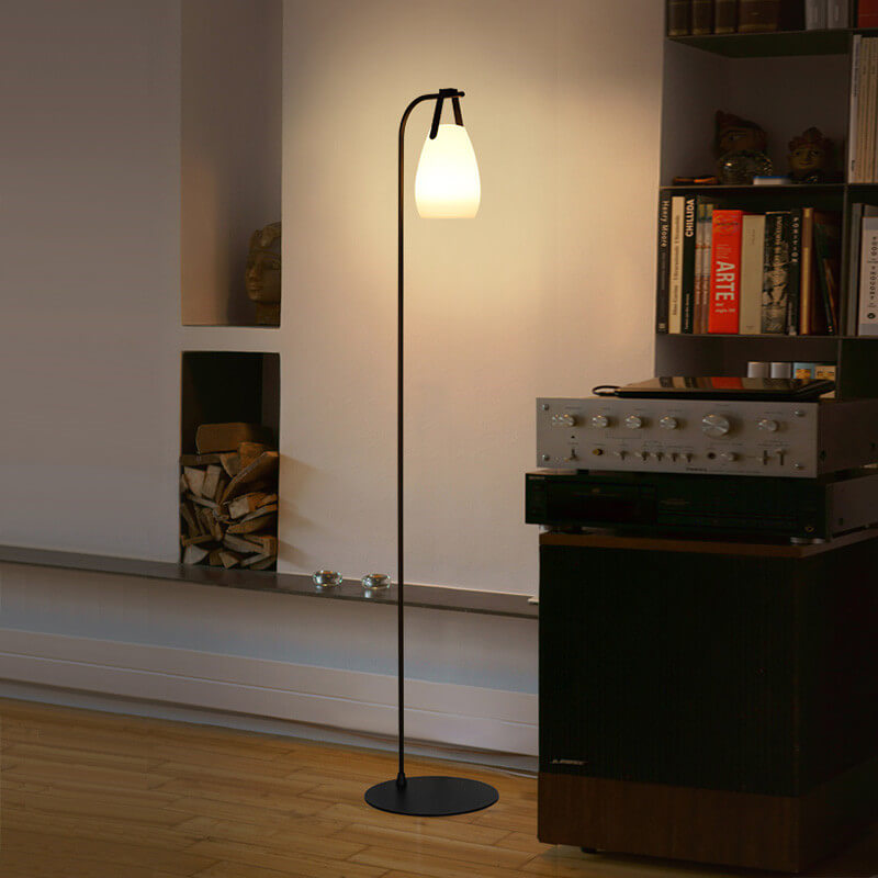 Custom Modern Overhanging Novelty LED Floor Lamp With Remote