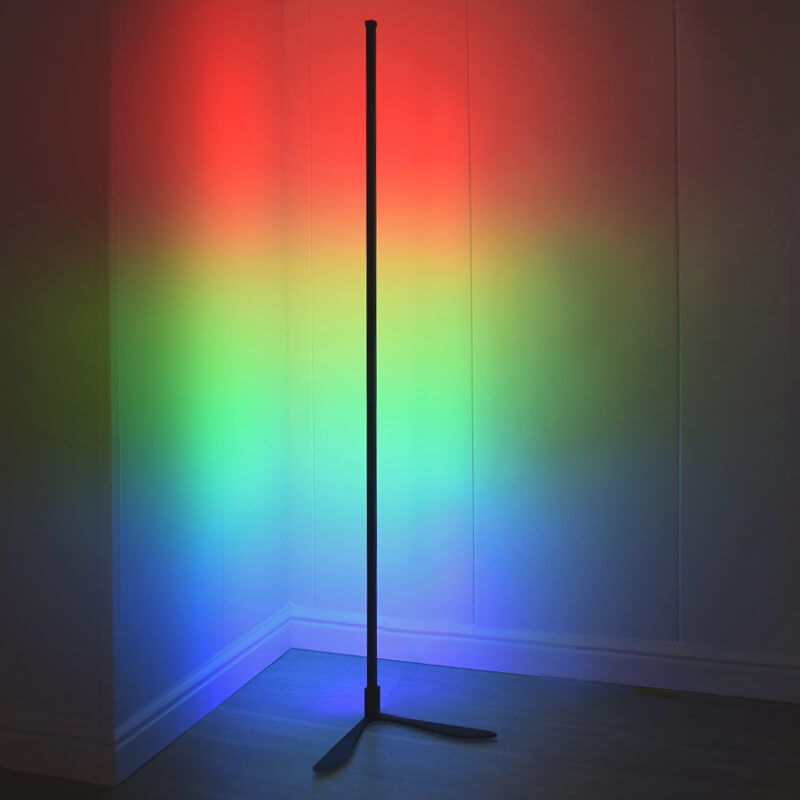 OEM Modern Minimalist Remote Control RGB LED Corner Floor Lamp