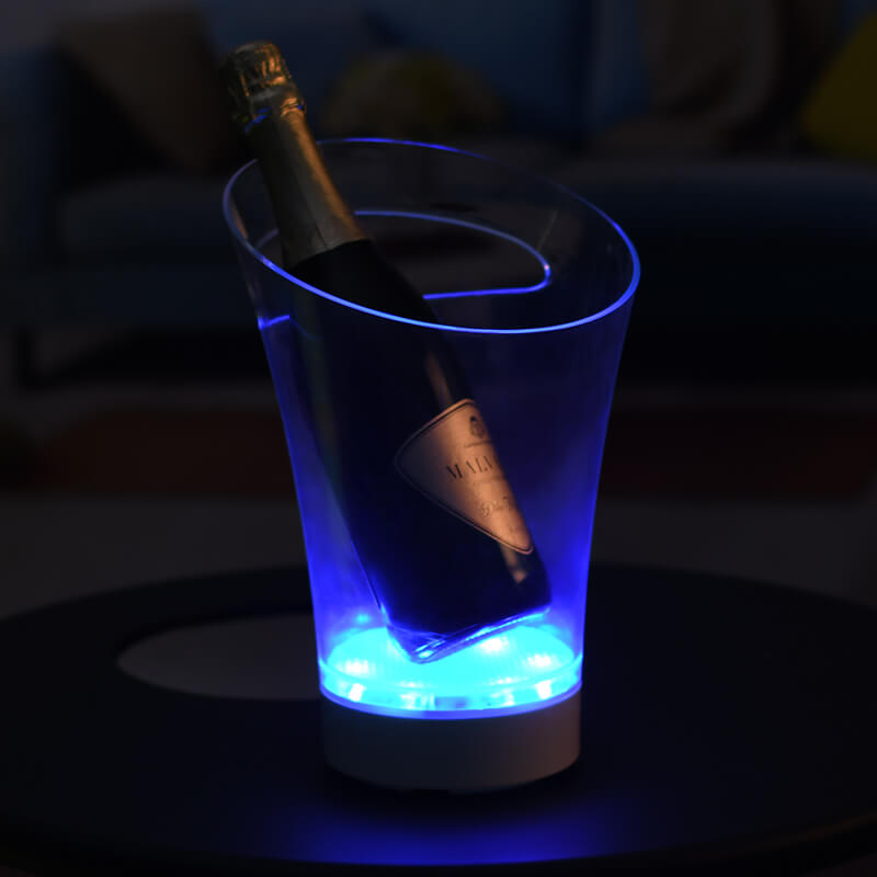 Custom Waterproof Illuminated LED Light Bluetooth Ice Bucket