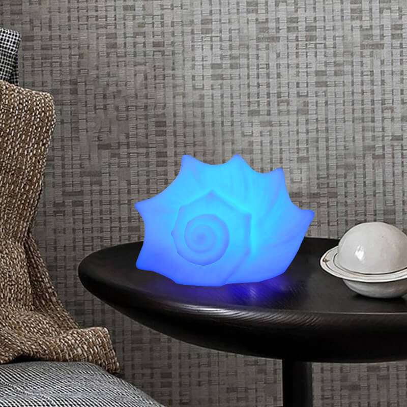 Custom Conch Shaped Waterproof LED Bluetooth Speaker Light