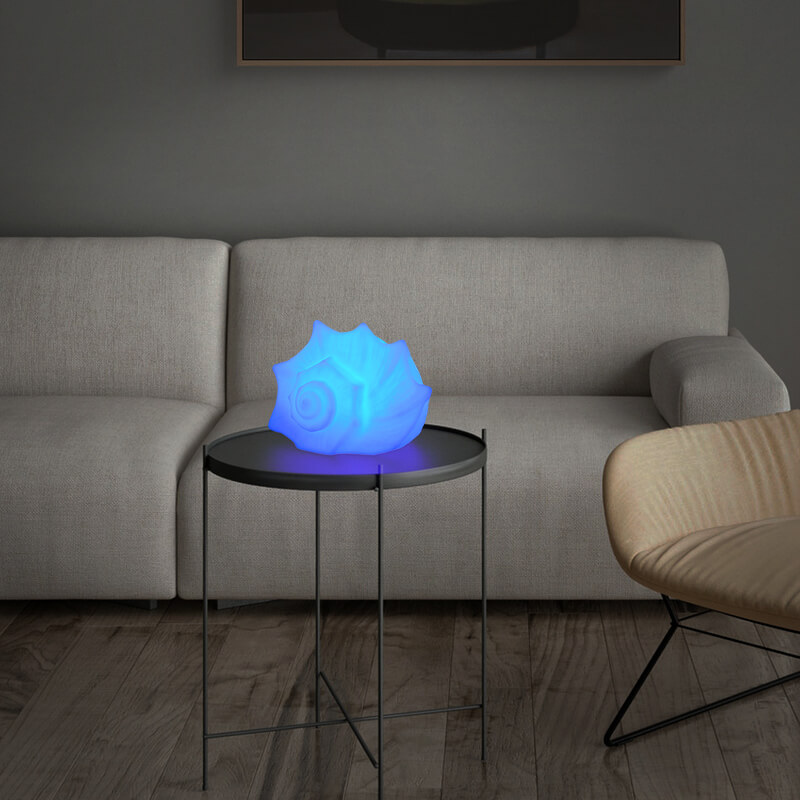 Custom Conch Shaped Waterproof LED Bluetooth Speaker Light
