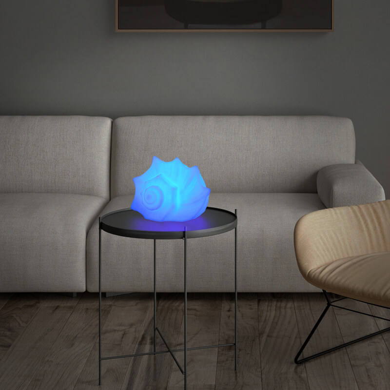 Custom Conch Shaped Waterproof LED Bluetooth Speaker Light