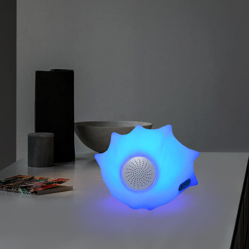 Custom Conch Shaped Waterproof LED Bluetooth Speaker Light