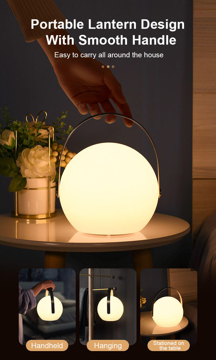 OEM Sphere Lantern Portable LED Table Lamp