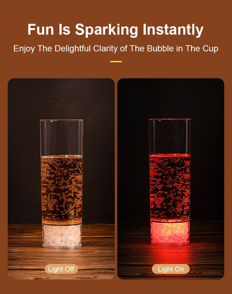 LED Wine Glasses, Plastic Wine Tumblers