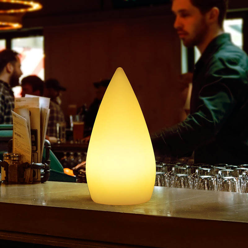Custom Decorative Cone Shape Restaurant LED Table Lamp