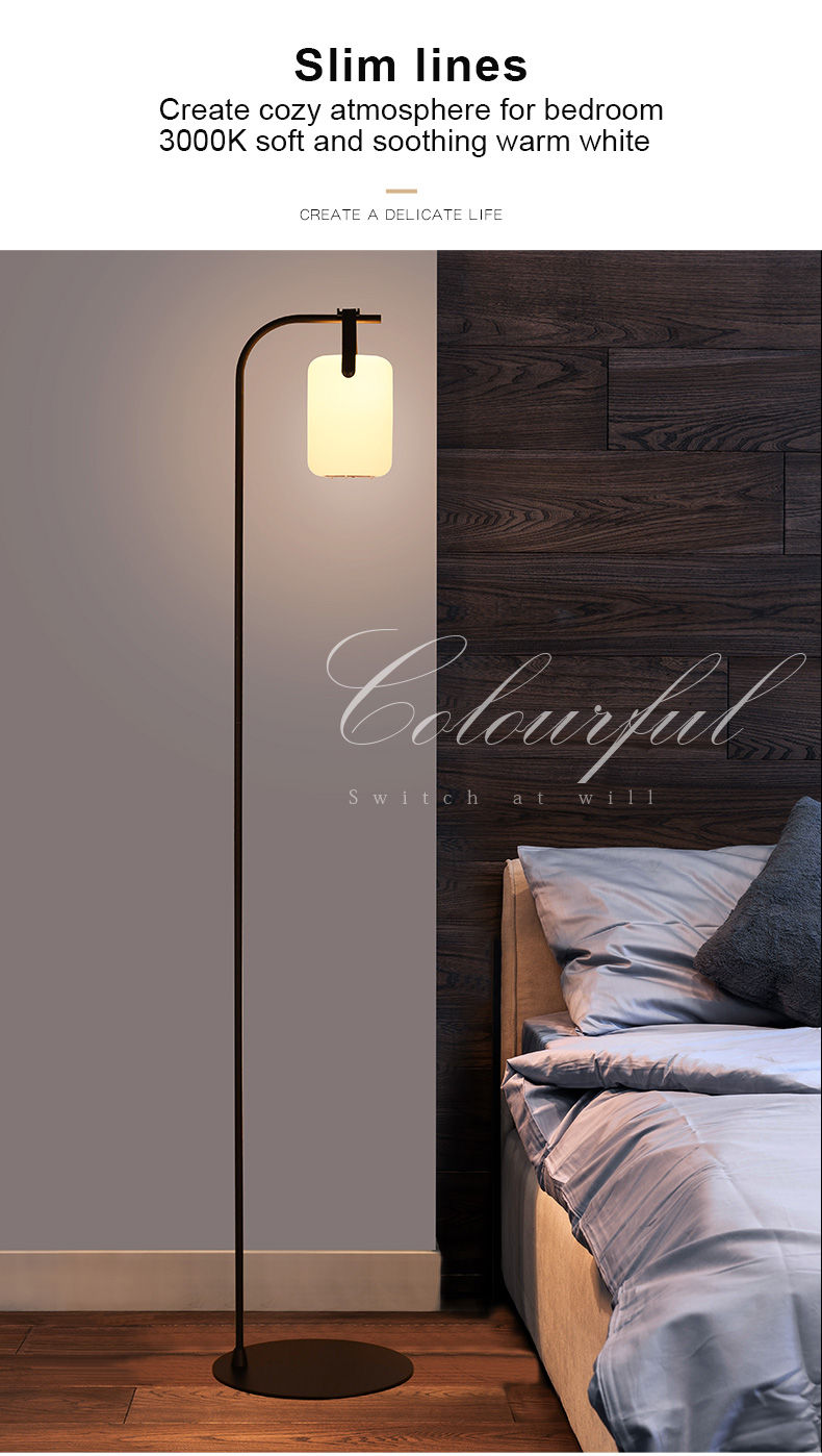 Custom Portable Tall Arched Standing Hanging LED Floor Lamp