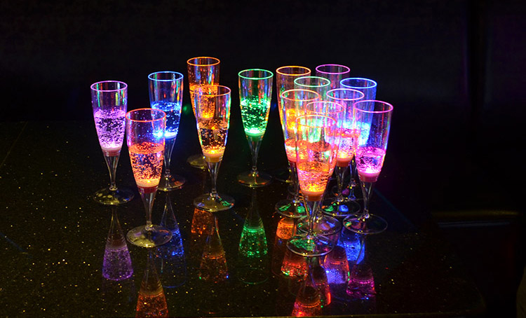 OEM Light Up Custom Printed LED Wine Glasses Design And Manufacturing Service