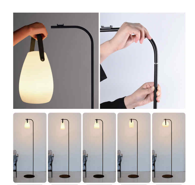 Custom Multifunctional LED Light Floor Stand and Mobile Lantern Style Lamp Set