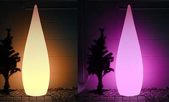 Custom Waterproof Outdoor LED Polyethylene Plastic Floor Lamp at Light Venus