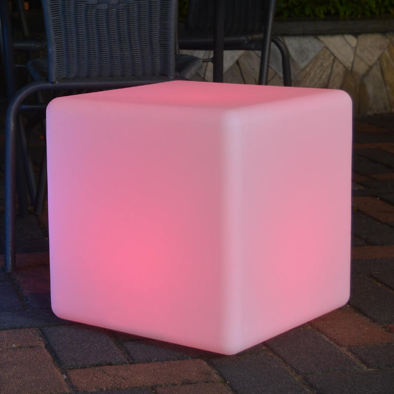 BSCI Factory Custom Size LED Light Seating Cube Floor Lamp