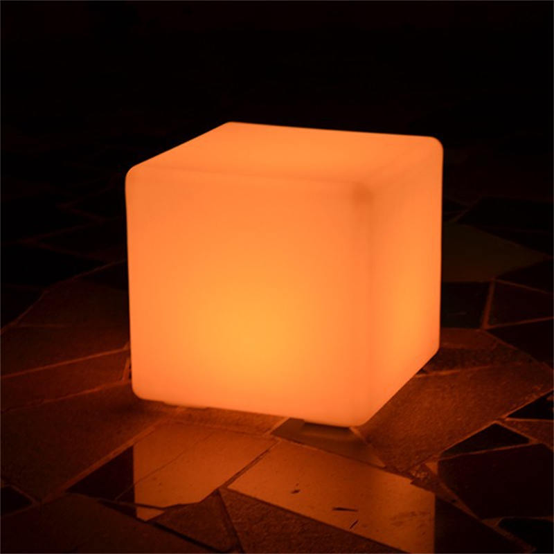 BSCI Factory Custom Size LED Light Seating Cube Floor Lamp