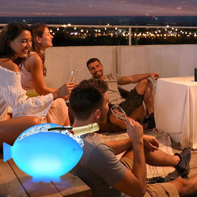 OEM ODM Unique Shape LED Light Up Ice Bucket Manufacturer