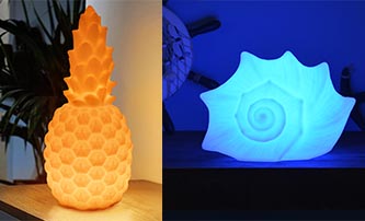 Artfully Designed Custom LED Light Bluetooth Speaker Lamp Made of  Polyethylene