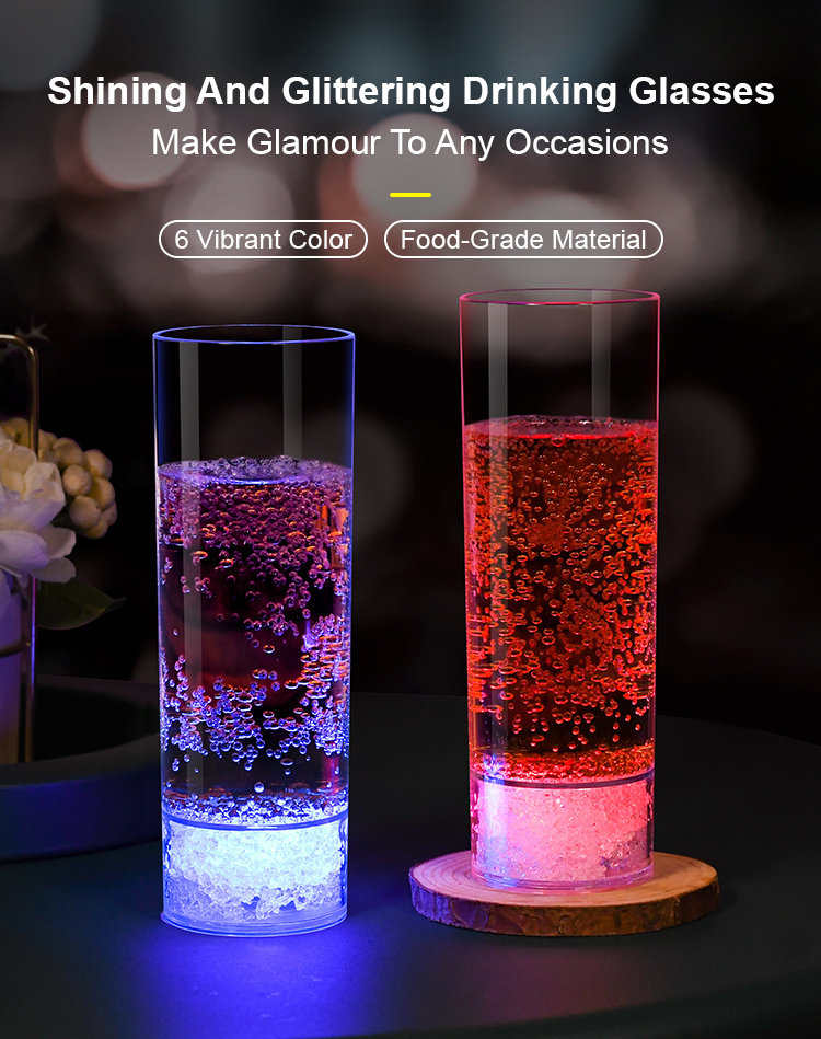 LED Light Up Drinking Glasses | Custom LED Light Product Manufacturer | Light Venus