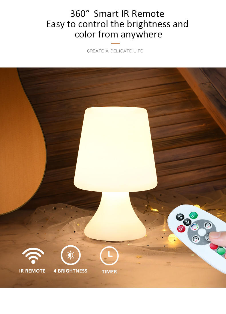 Custom Table Lamp | Remote Control Bedside Lamp | LED Lights Manufacturer | Light Venus