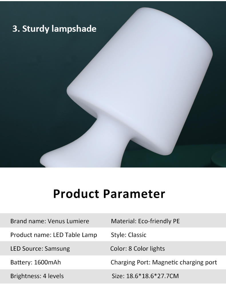 Custom Table Lamp | Remote Control Bedside Lamp | LED Lights Manufacturer | Light Venus