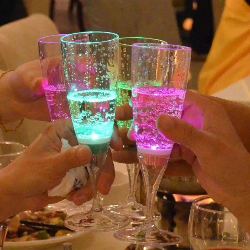 LED Wine Glasses | Light Up Champagne Flutes | Light Venus