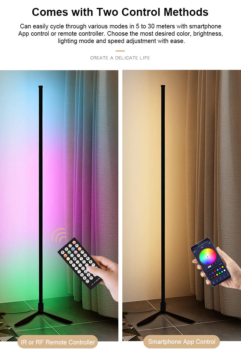 Smart Floor Lamp | Smart Corner Floor Lamp | Remote Control Floor Lamp | Light Venus