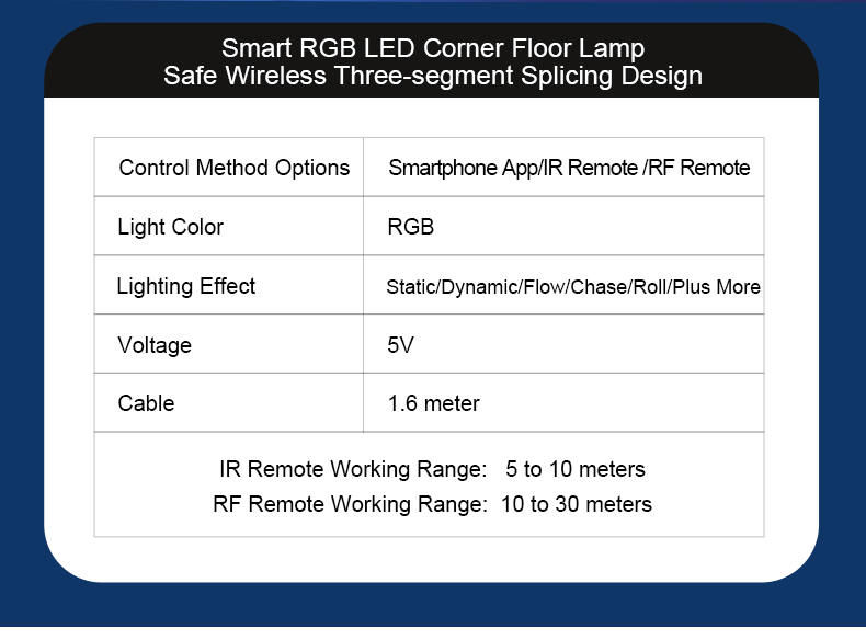 Smart Floor Lamp | Smart Corner Floor Lamp | Remote Control Floor Lamp | Light Venus