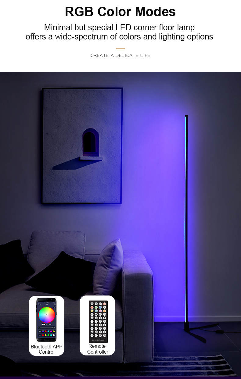 RGB LED Floor Lamp | Smart LED Floor Lamp | Light Venus