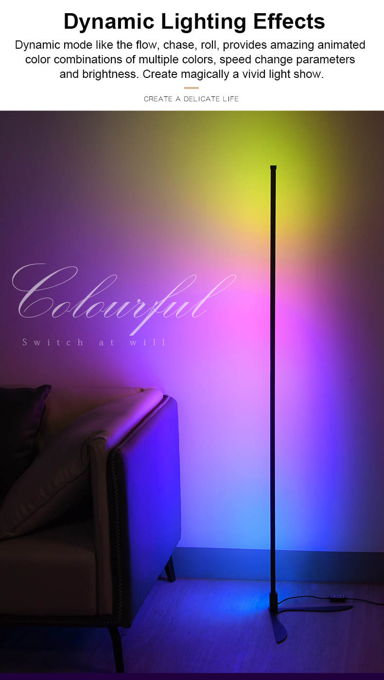 RGB LED Floor Lamp | Smart LED Floor Lamp | Light Venus