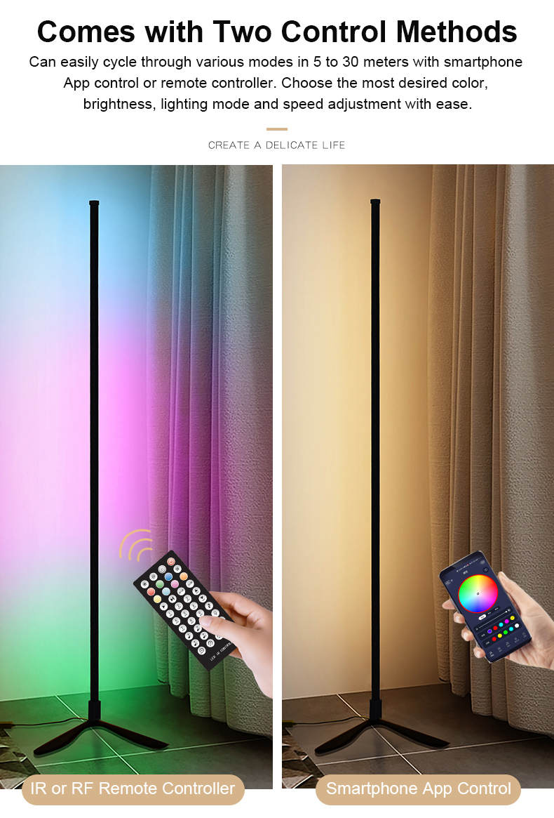 RGB LED Floor Lamp | Smart LED Floor Lamp | Light Venus