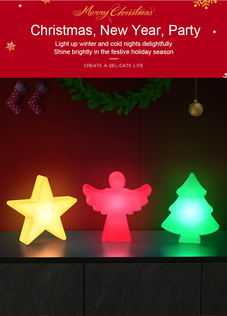 Custom Festive Multicolor LED Christmas Decoration Lamp Light
