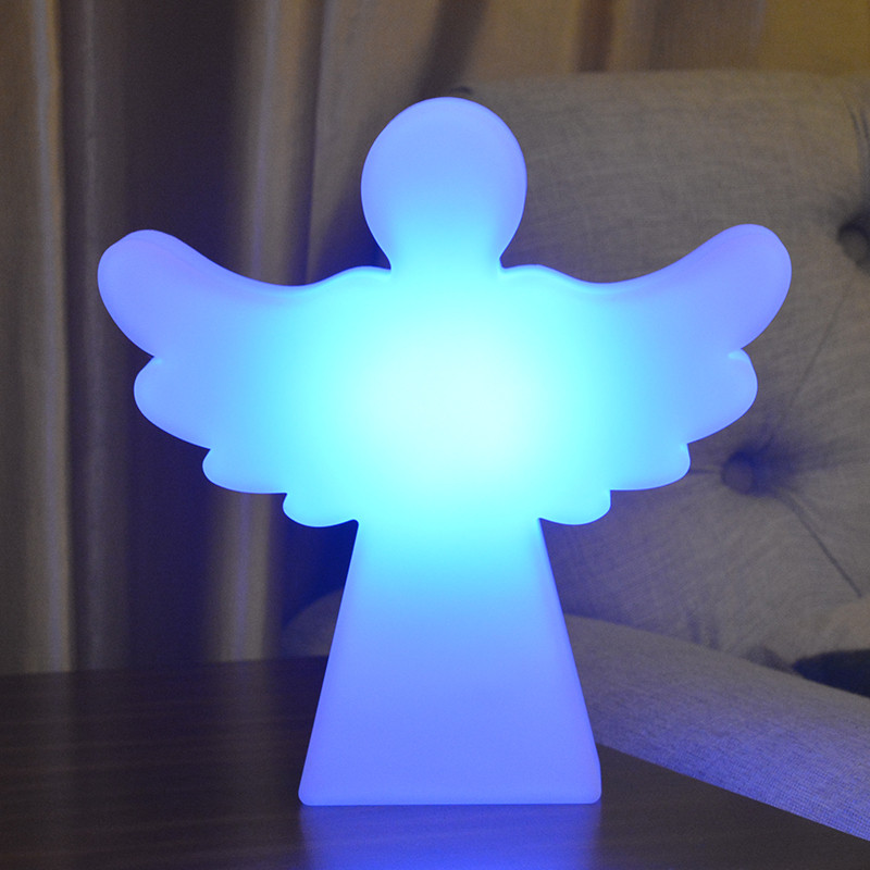 Christmas Decoration Light Multicolor RGB LED Angel Table Lamp