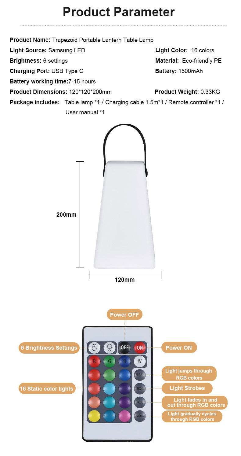 Weatherproof Outdoor Table Lamps | LED Lantern Table Lamps | Light Venus