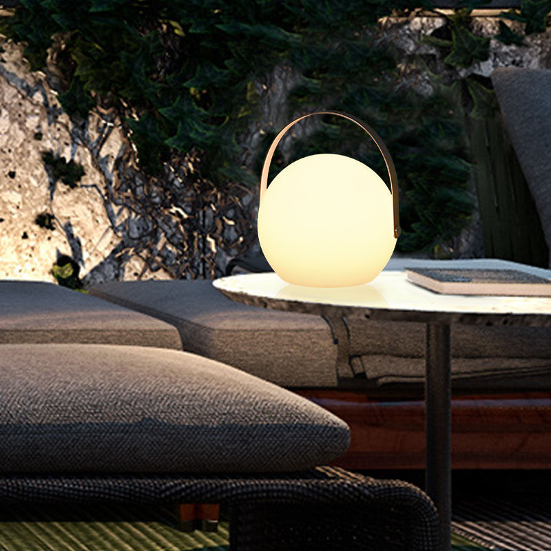 Spherical Cordless LED Lantern Table Lamp